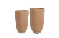 Vase Satz von 2 Kevin terra D38 H65