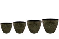 Topf Satz von 4 Caisa Thymian D38 H35