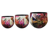 Topf Satz von 3 Sweet magnolia D33 H28