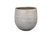 Topf Renzo shiny grey D26 H26