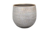 Topf Renzo shiny grey D31 H28