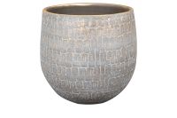 Topf Renzo shiny grey D36 H32