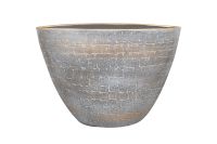 Schale Renzo shiny grey D33x16 H25