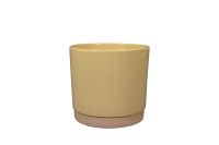 Topf Saske pastell gelb D16 H15