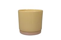 Topf Saske pastell gelb D18 H17