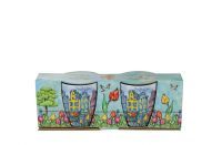 Giftbox Becher Amsterdam farbe D18x7 H7 2 sortiert