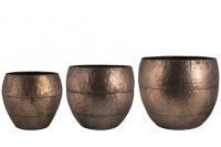 Topf Satz von 3 Thomas copper red D39 H32