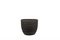 Topf Rinca shiny black D17 H15
