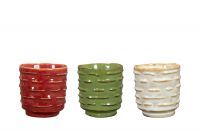 Kiste Topf Peggy 112St farbe D53x34 H34 3 sortiert
